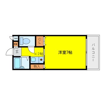 間取図 ル・シェル福島