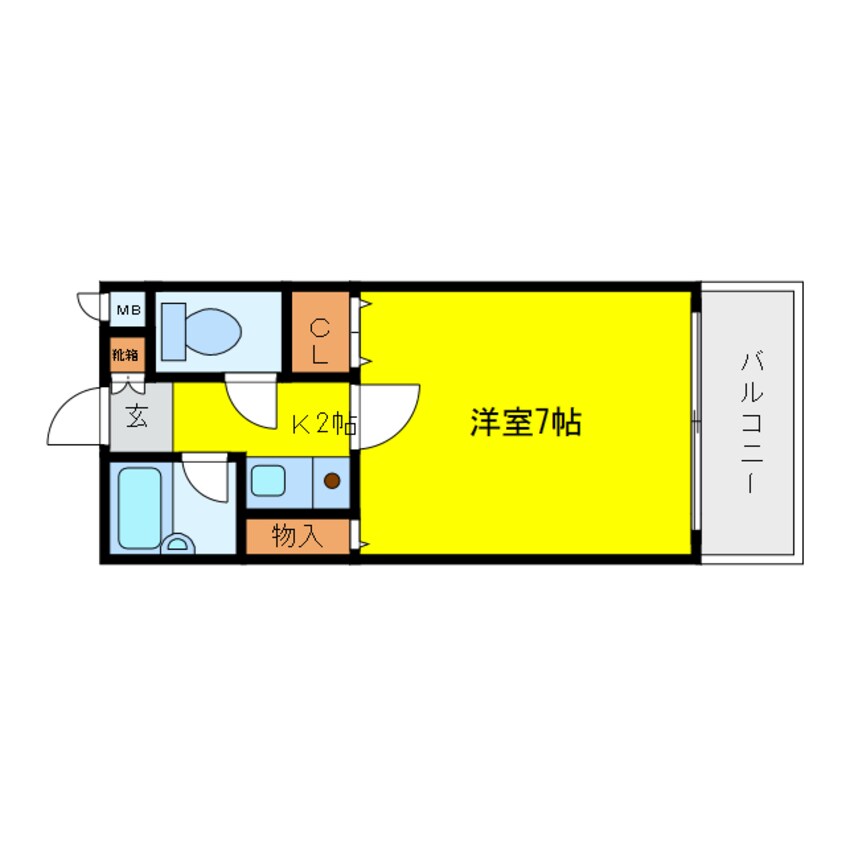 間取図 ル・シェル福島