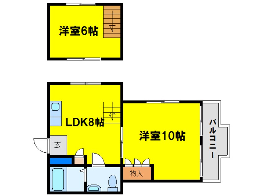 間取図 ハイコート福島