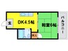 富士ホップワン 1DKの間取り