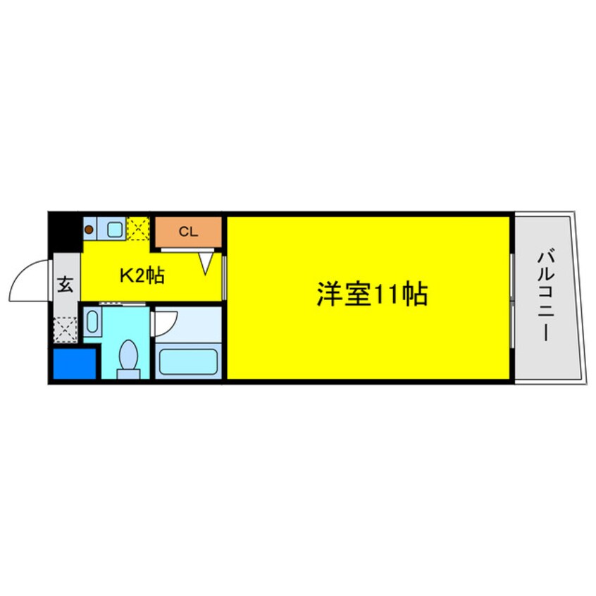 間取図 ティラベント北梅田