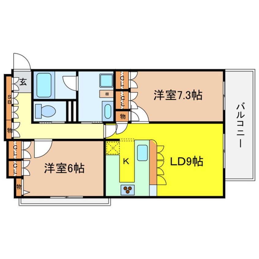 間取図 リーガル福島あみだ池