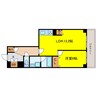 大淀町スカイハイツ 1LDKの間取り