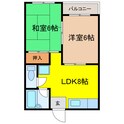 不二ハイツの間取図