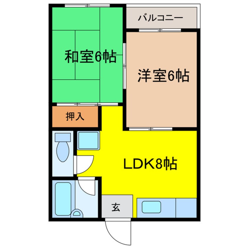 間取図 不二ハイツ