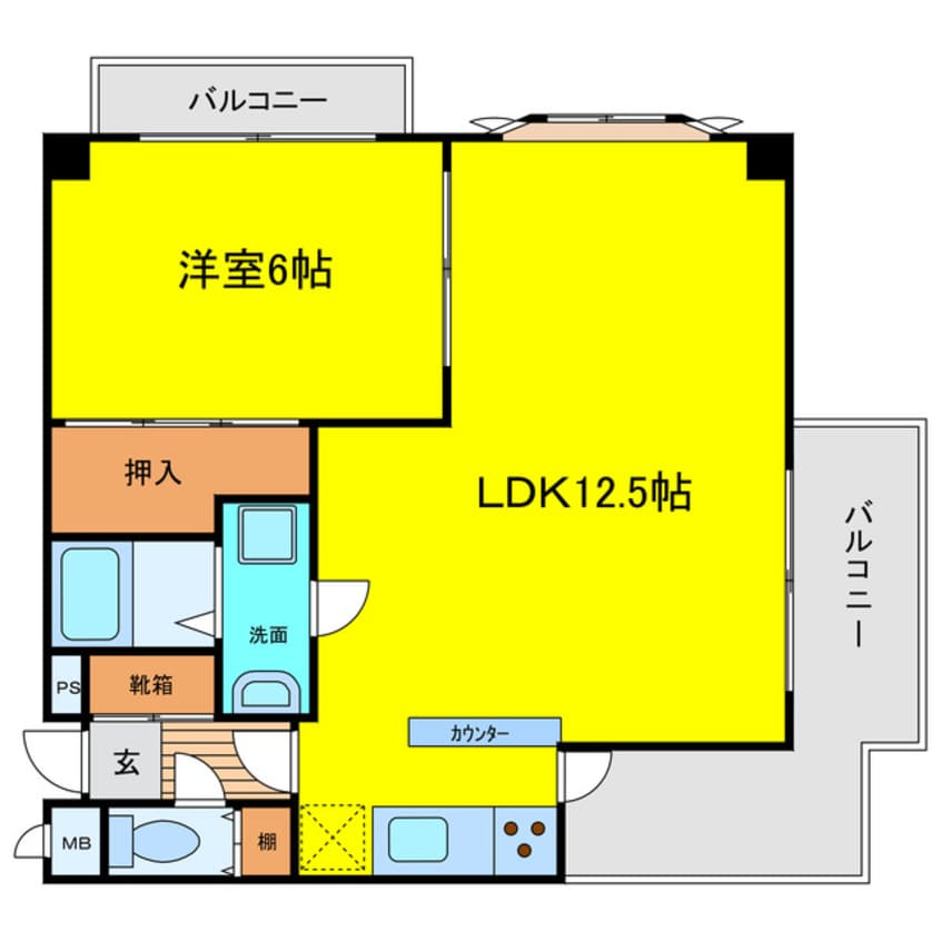 間取図 メロディハイム野田阪神
