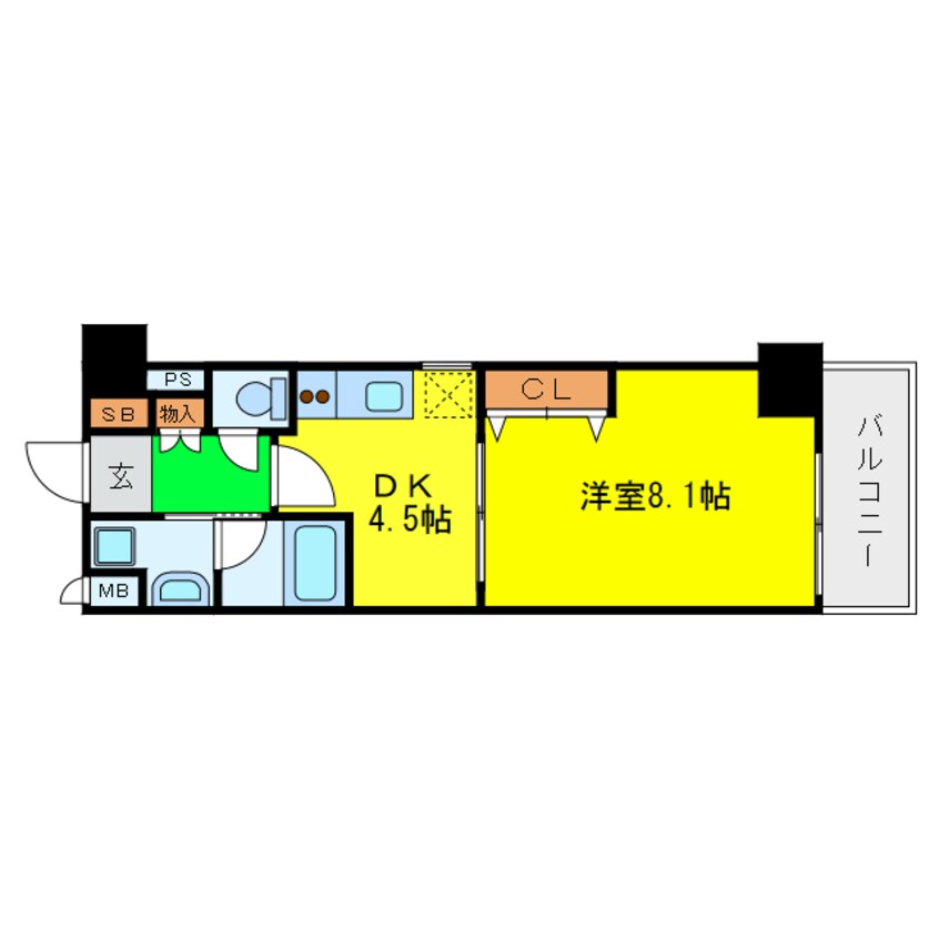 間取図 ソルレヴェンテ梅田