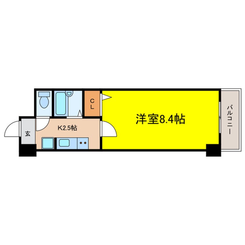 間取図 ドミール江戸堀