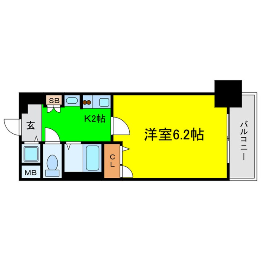 間取図 プレサンスセンターコア大阪