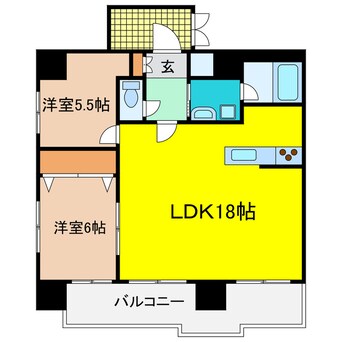間取図 パルシオ福島