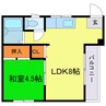 野田マンション 1LDKの間取り