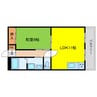 コーポ白鷺 1LDKの間取り
