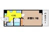 プレジール福島 1Kの間取り