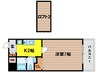 W.O.B FUKUSIMA 1Kの間取り