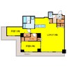 キングマンション堂島川 2LDKの間取り