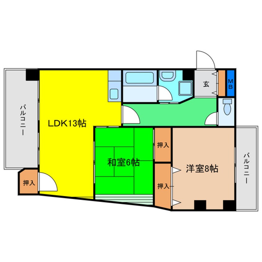 間取図 阪神ハイグレードマンション1番館