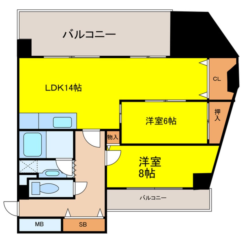 間取図 阪神ハイグレードマンション1番館