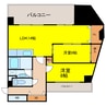阪神ハイグレードマンション1番館 2LDKの間取り