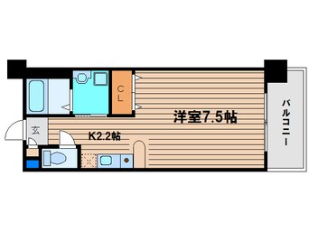 間取図 ライジングコート姫島駅前