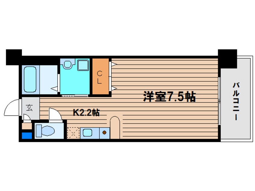 間取図 ライジングコート姫島駅前