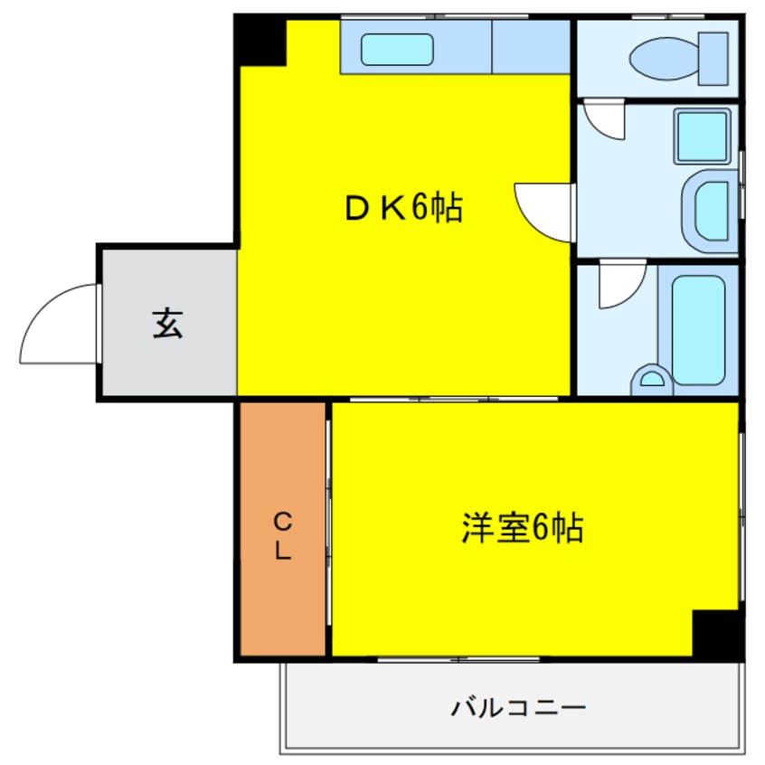 間取図 朝日橋ハイツ