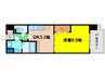 ビバーチェ鷺洲 1DKの間取り