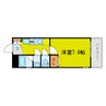 プロスペクト中之島 1Kの間取り