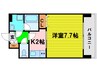 プレジオ福島 1Kの間取り