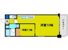 プレジオ福島 1LDKの間取り