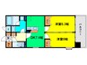 アルグラッド野田駅前 2DKの間取り