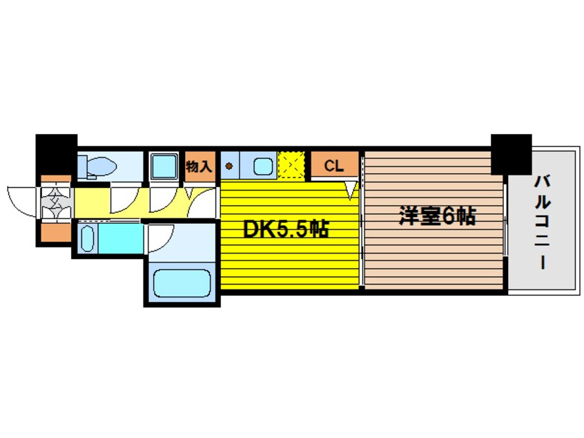間取図 クリーデンス福島