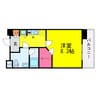 レジュールアッシュ福島 1Kの間取り