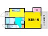 オリエンタル福島 1Kの間取り