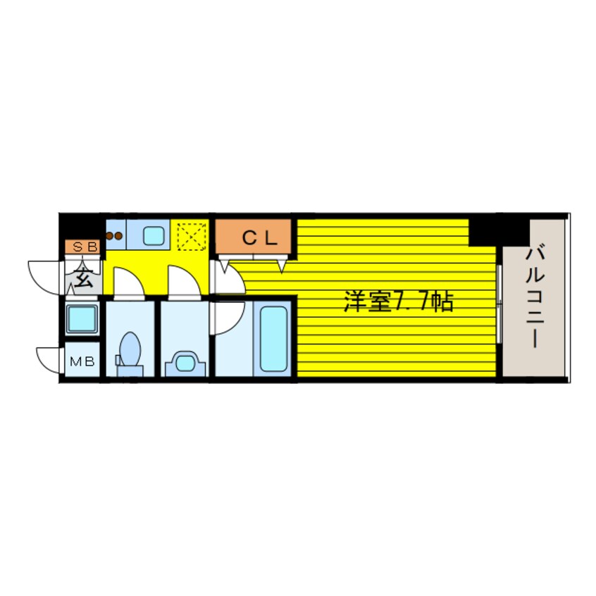 間取図 Ｓ-ＲＥＳＩＤＥＮＣＥ福島Ｌｕｘｅ