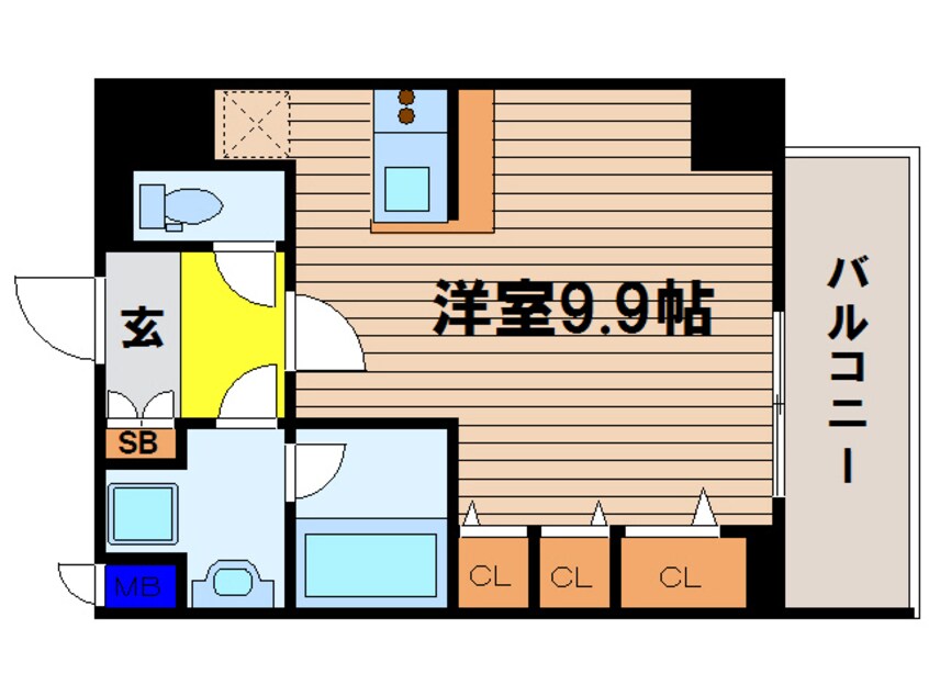 間取図 Ｓ-ＲＥＳＩＤＥＮＣＥ福島Ｌｕｘｅ
