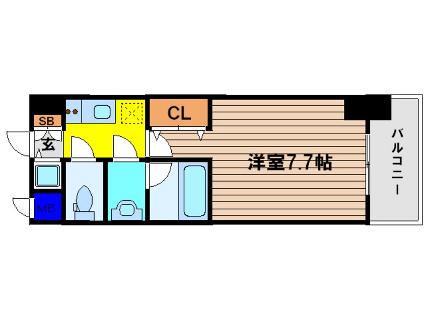 間取図 Ｓ-ＲＥＳＩＤＥＮＣＥ福島Ｌｕｘｅ