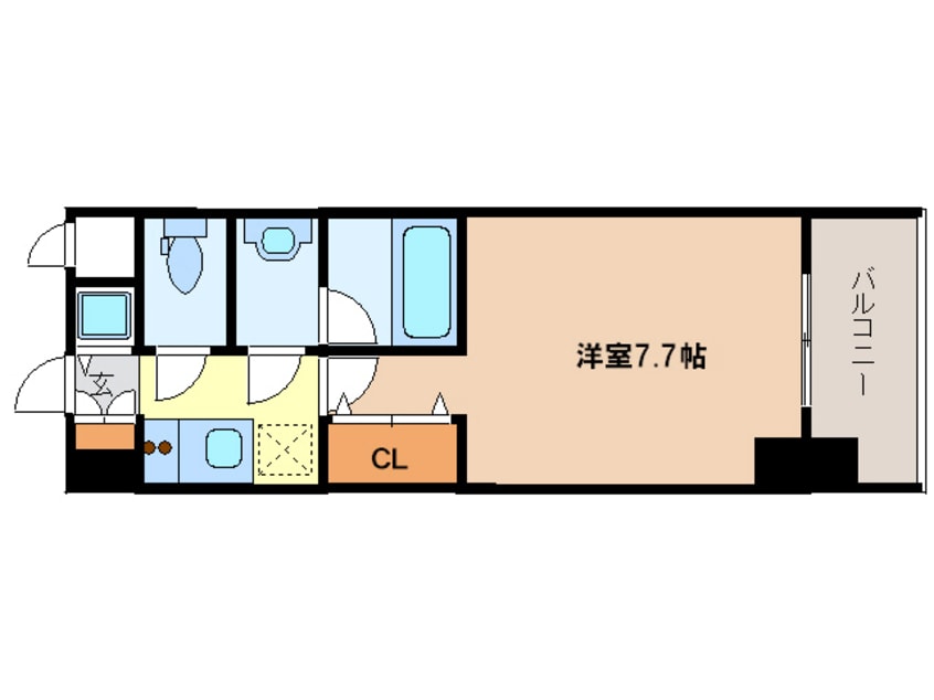 間取図 Ｓ-ＲＥＳＩＤＥＮＣＥ福島Ｌｕｘｅ