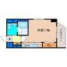アクエルド新町 1Rの間取り