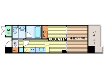 間取図 コンソラーレ土佐堀