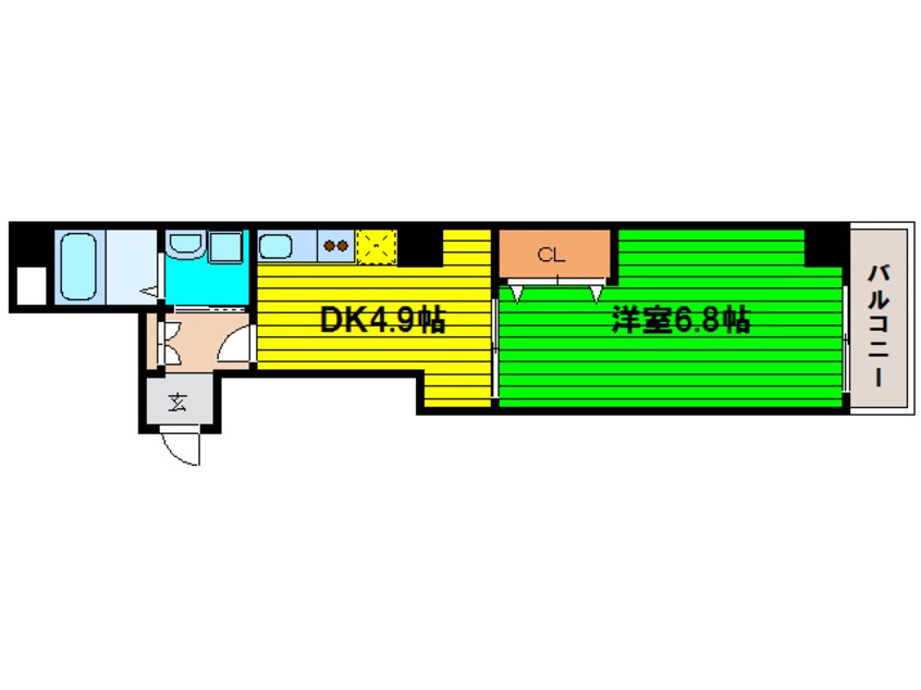 間取図 アパートメント玉川