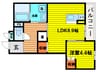 ボヌーリア 1LDKの間取り