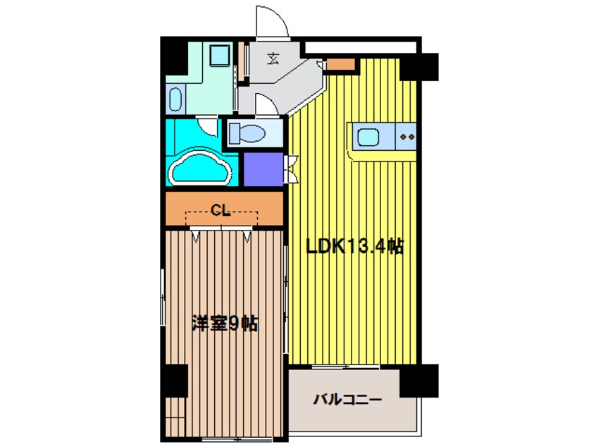 間取図 グレンパーク梅田北