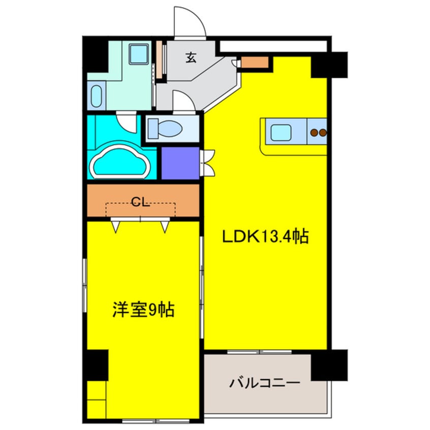 間取図 グレンパーク梅田北