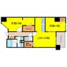 グレンパーク梅田北 2LDKの間取り
