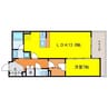 グレンパーク梅田北 1LDKの間取り