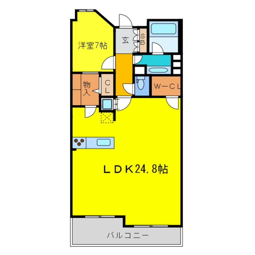 間取図 グレンパーク梅田北