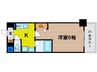 ラナップスクエア福島 1Kの間取り