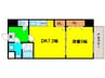 ONE ROOF FLAT FUKUSHIMA 1DKの間取り