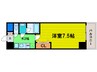 ONE ROOF FLAT FUKUSHIMA 1Kの間取り