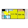 ONE ROOF FLAT FUKUSHIMA 1DKの間取り